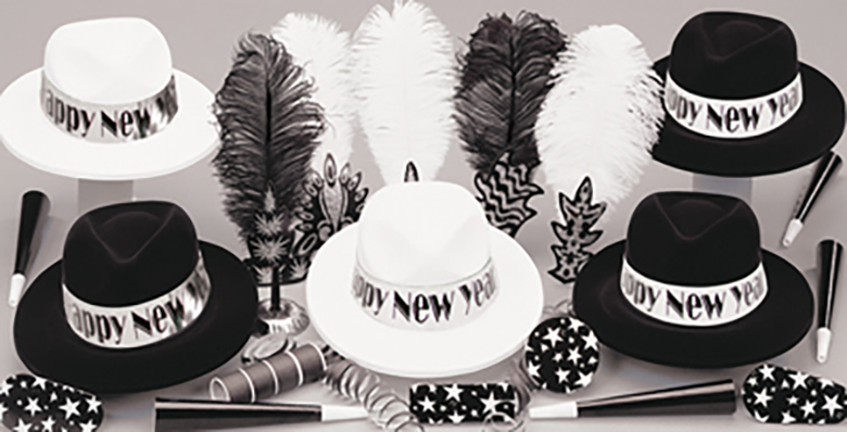 BLACK & WHITE PARTY KITS FOR 50