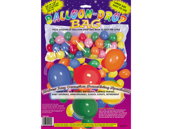 Plastic Balloon Bag Drop