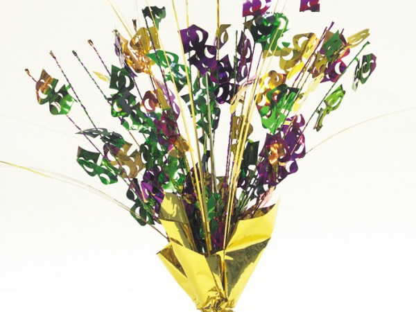 Mardi Gras Balloon Weight & Centerpiece