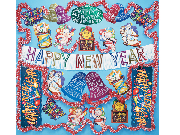 Happy New Year Flame Resistant Decorating Kit