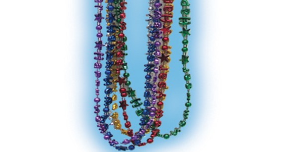 Metallic Happy New Year Beads