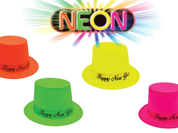 NEON TOP HATS