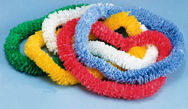 Jumbo Hawaiian Poly Leis Packed 144
