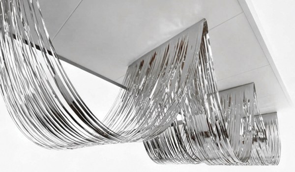 Silver Ceiling Curtain
